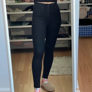 Levi’s mile high super skinny jeans in black